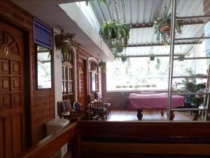 Χώρος καθιστικού στο Hostal D´Mathias