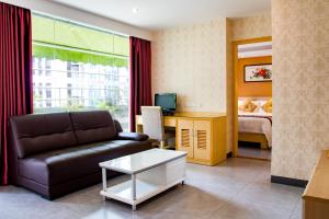 Posezení v ubytování Guang Dong Hotel