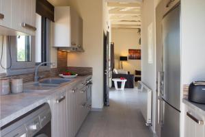 A kitchen or kitchenette at Villa Lefteris