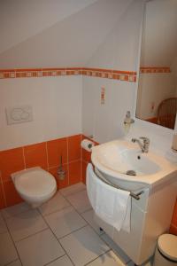 Kúpeľňa v ubytovaní Hotel Praha Potštejn