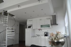 Kuchyň nebo kuchyňský kout v ubytování Luxury Apartments Zana