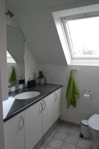 Koupelna v ubytování Mølvangvej 2 Jelling Apartment