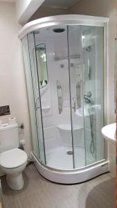 y baño con ducha y aseo. en Don Diego, en Ávila 37 fotos más