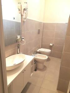 Koupelna v ubytování Hotel Europa