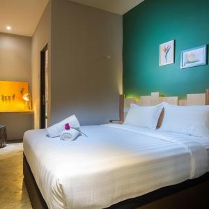 Krevet ili kreveti u jedinici u okviru objekta Finess Basic Hotel