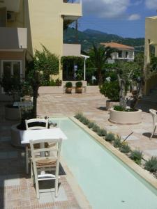 Bazén v ubytovaní Happyland Hotel Apartments alebo v jeho blízkosti