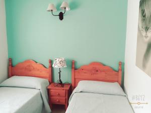 Postel nebo postele na pokoji v ubytování Vivienda vacacional Finca Ribera De Cortes + 94 fotografií