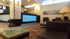 Χώρος καθιστικού στο Hotel Kristall