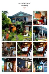 un collage de diferentes fotos de una casa en Good Harvest B&B en Chishang