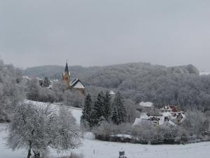 Landhotel Windlicht im Winter