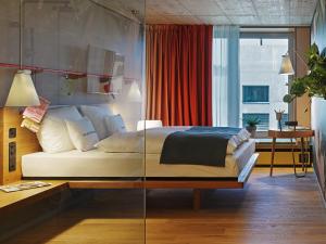 Ліжко або ліжка в номері 25hours Hotel Langstrasse