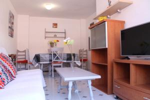 A television and/or entertainment centre at Apartamento Promar