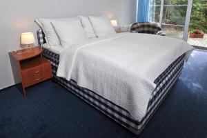 Katil atau katil-katil dalam bilik di Hotel Břízky