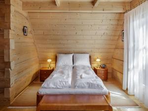 Posteľ alebo postele v izbe v ubytovaní Rezydencja Gubałówka sauna widok