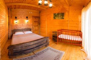 Кровать или кровати в номере Panska Hata