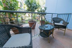 Ein Balkon oder eine Terrasse in der Unterkunft Hotel Villamare