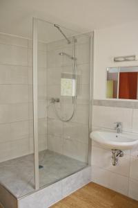 ห้องน้ำของ Ferienhaus am Doctorberg