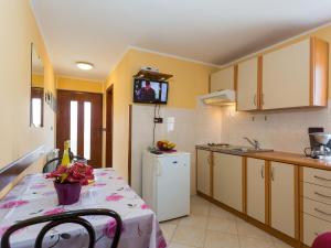 Kuchyň nebo kuchyňský kout v ubytování Apartments Davorka
