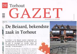 Certifikát, hodnocení, plakát nebo jiný dokument vystavený v ubytování Hotel Brasserie De Beiaard