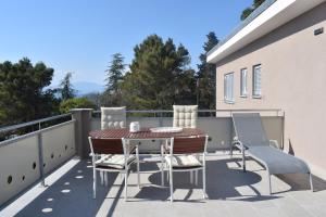 Balkón nebo terasa v ubytování Luxury Apartments Adria