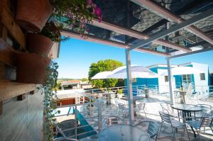 Balkón nebo terasa v ubytování Pousada Jomar