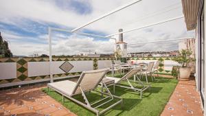 Balkón alebo terasa v ubytovaní Beach Penthouse