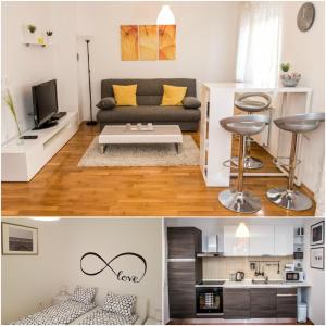 Kuchyň nebo kuchyňský kout v ubytování Apartment Roko