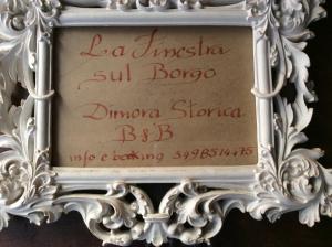Kép LA FINESTRA SUL BORGO Dimora Storica szállásáról Laterinában a galériában