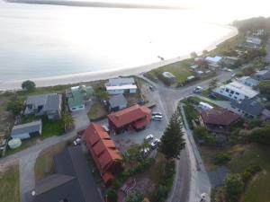 Een luchtfoto van White Sands