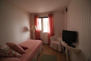 TV a/nebo společenská místnost v ubytování Lövås Gård Koppera