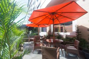 Patio nebo venkovní prostory v ubytování Sotis Residence Pejompongan