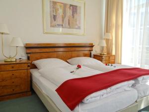Postel nebo postele na pokoji v ubytování Hotel Goldener Anker