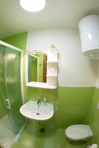 克拉尼斯卡戈拉A Million Dollar View的浴室里有洗手池、马桶和镜子。 更多14张照片