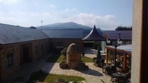 Výhľad na hory alebo výhľad na hory priamo z of the country house