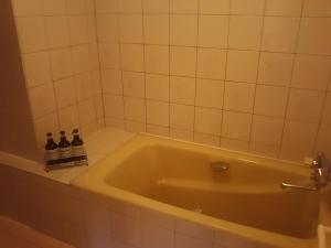 Koupelna v ubytování Hotel Sting