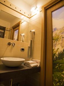 Koupelna v ubytování Hotel El Paster
