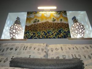 Posezení v ubytování B&B Maison Blanche