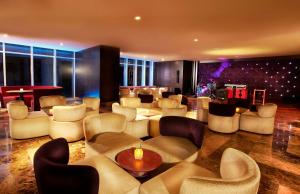Uma área de estar em Megapolis Hotel Panama