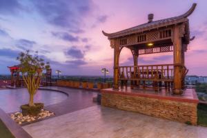 a gazebo on the roof of a building at Regenta Resort Bhuj by Royal Orchid Hotels Limited in Bhuj