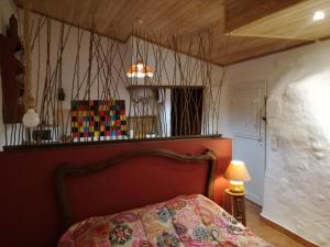Кровать или кровати в номере Patio da Memoria