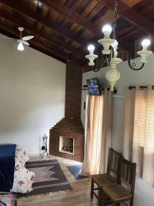 Posezení v ubytování Pousada Recanto dos Pássaros