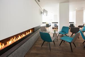 Posezení v ubytování ibis Styles Kortrijk Expo