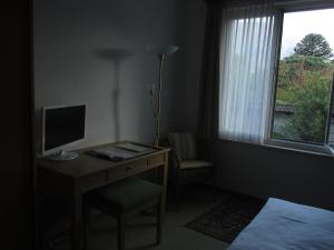 TV in/ali zabaviščno središče v nastanitvi Hotel Arcadia