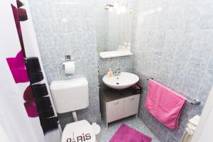 Koupelna v ubytování Apartments Stojanovic