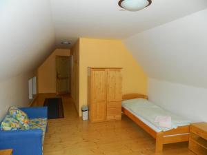 Postel nebo postele na pokoji v ubytování Hospoda na Peci