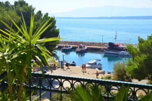 Výhľad na bazén v ubytovaní Villa Dalmatina alebo v jeho blízkosti