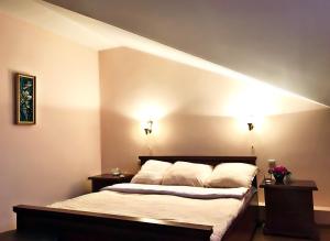 Кровать или кровати в номере Гостиница Покровская