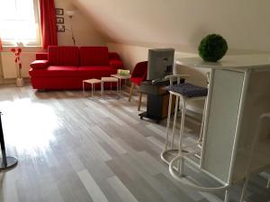 Posezení v ubytování Pension Cora