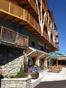 Balkón nebo terasa v ubytování Hotel Delle Alpi
