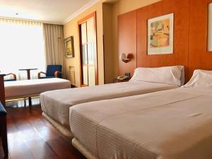 Postel nebo postele na pokoji v ubytování Hotel Gran Regente